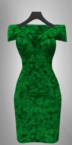 Fission-Faye cocktail dress-Emerald