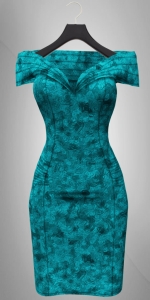 Fission-Faye cocktail dress-Teal